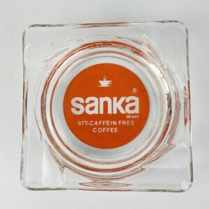 Vintage Sanka Brand Coffee Ash Tray